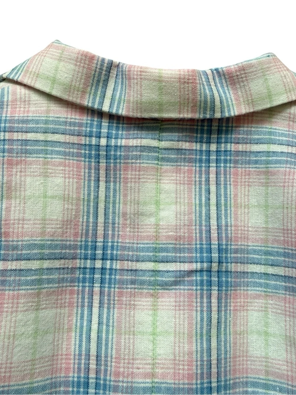 Janie and Jack Pastel Plaid Linen Blend Blazer Jacket Preppy Easter Spring Sz 6
